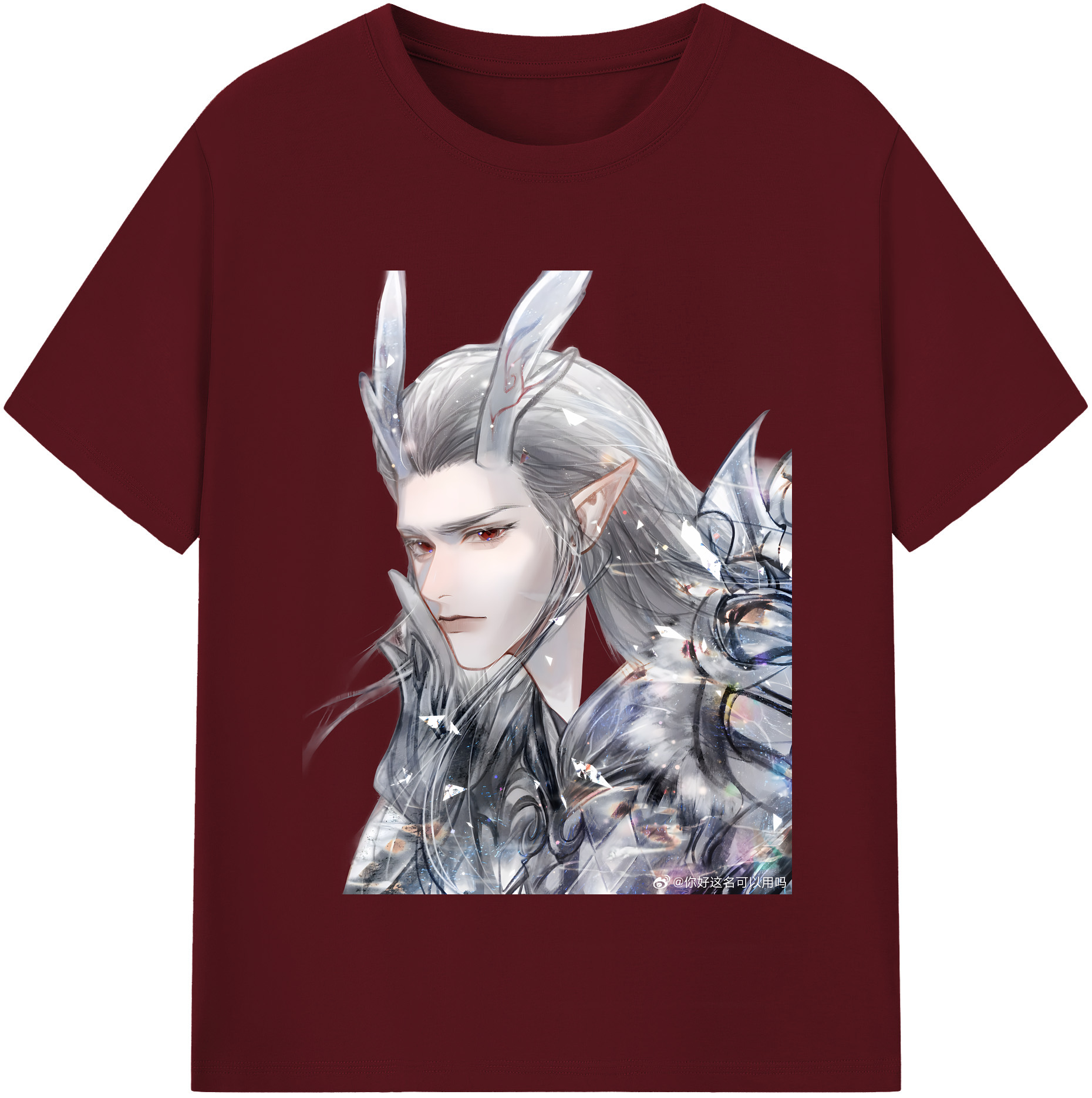 （画像用） Ne Zha 2 ナタ 魔童の大暴れ 綿100％半袖Tシャツ（フロントプリント）